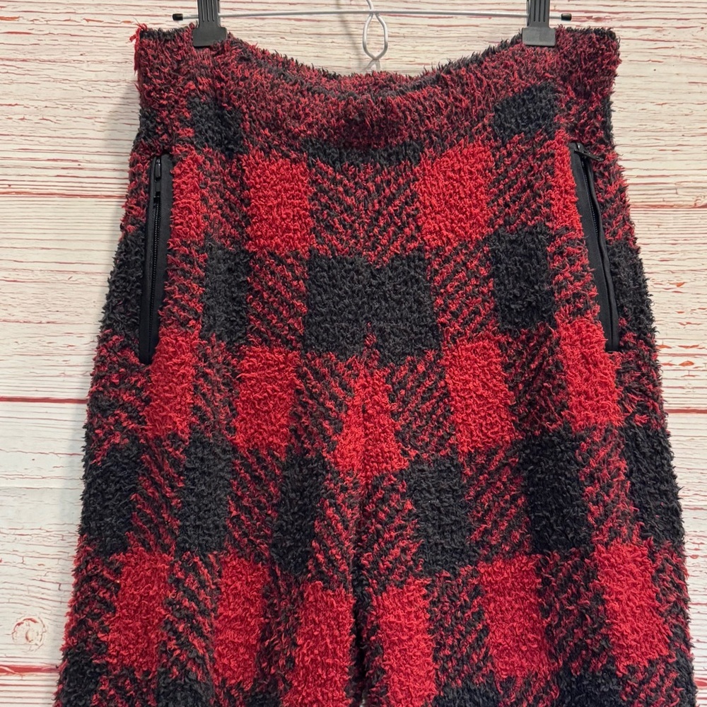 NWT Skims Cozy Joggers in Brick Buffalo Check Sz S/M - Picture 7 of 16